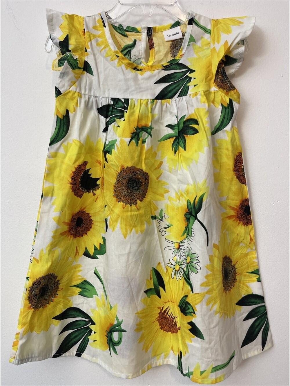 Pat Pat Girls 18-24 Month Sunflower-Print Sleeveless Aline Dress! A2506